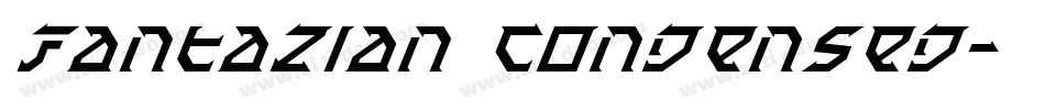 Fantazian Condensed字体转换